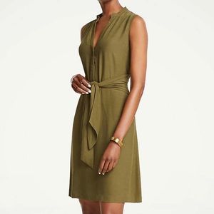 *Brand New* Ann Taylor Tie Front Shirt Dress